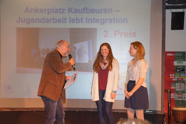 Der 2. Platz ging an Ankerplatz Kaufbeuren für ihr Projekt "Jugendarbeit lebt Integration"