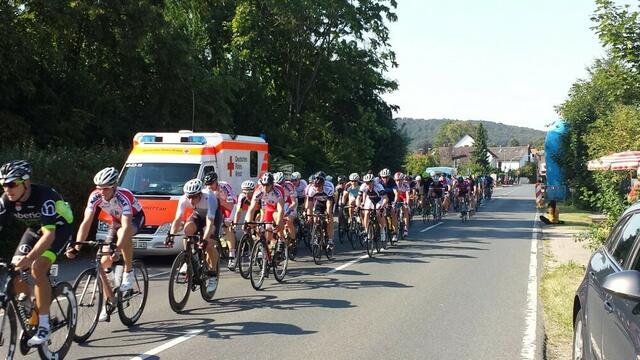 Sanitätsdienst beim Radrennen in Bennigsen; © F. Hentschel/DRK Laatzen