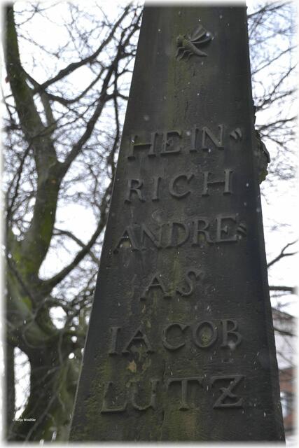 Für die Namensgebung ist die Inschrift auf dem Obelisken verantwortlich. Danach aß Heinrich Andre den Iacok Lutz. (Foto: Katja Woidtke)