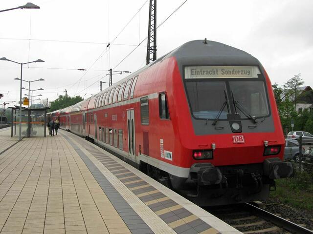 RegionalExpress nach Frankfurt mit falscher Anzeige am 9.5.2013
