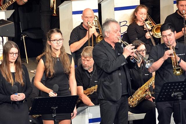 Umrahmte den Neujahrsempfang musikalisch: Die Big Band Blue Notes.