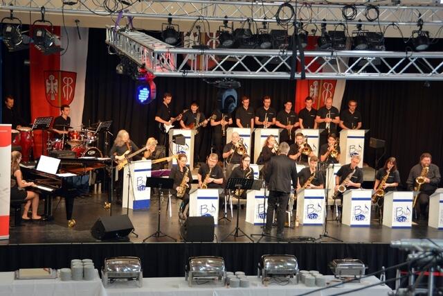 Umrahmte den Neujahrsempfang musikalisch: Die Big Band Blue Notes.