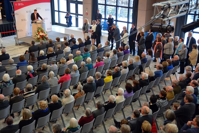 Neujahrsansprache von Richard Greiner in der Stadthalle Neusäß.