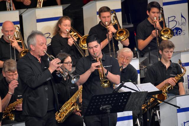 Umrahmte den Neujahrsempfang musikalisch: Die Big Band Blue Notes.