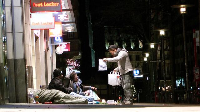 Hab die Tüten dann verteilt ...