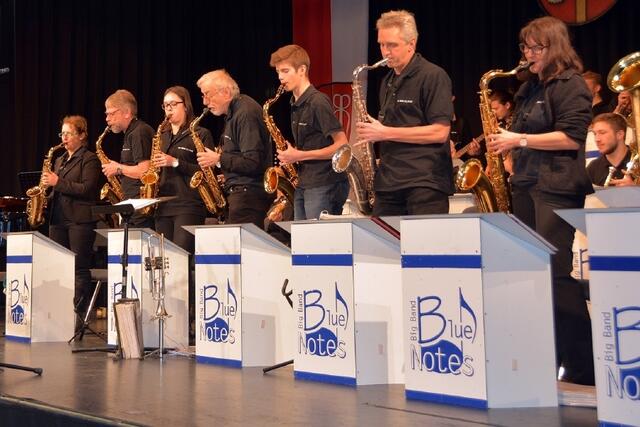 Umrahmte den Neujahrsempfang musikalisch: Die Big Band Blue Notes.