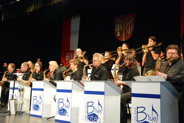 Umrahmte den Neujahrsempfang musikalisch: Die Big Band Blue Notes.