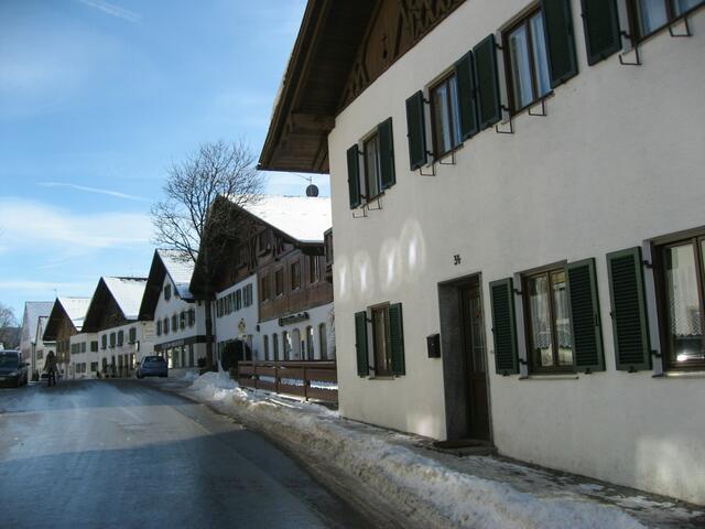 Hautverkehrsstraße durch Bad Bayersoien.