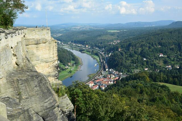 Dies und das folgende Bild Blick vom Königsstein
