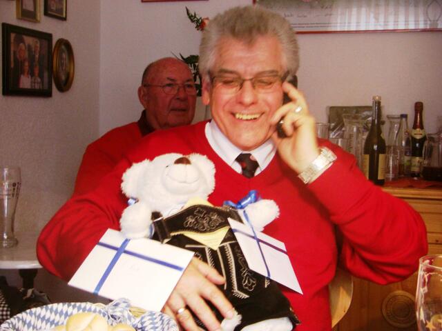 Rudi freut sich über viele Gratulanten