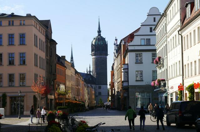 Zentrum mit Blick auf die Schloßkirche...