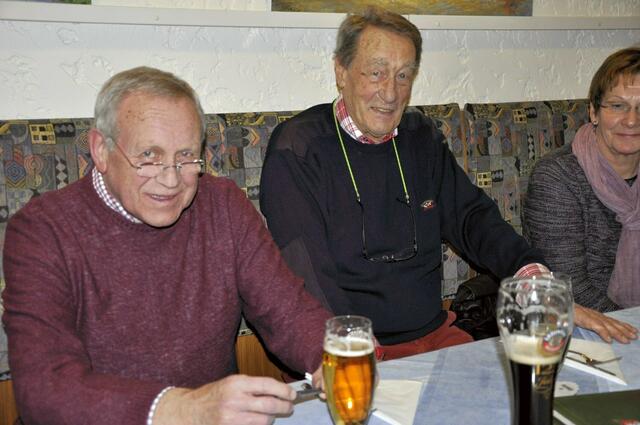 Sozialwart Möller und Ehrenvorsitzender Friedrich Brandt.