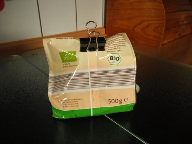 Tüten lassen sich so schnell und sicher verschließen