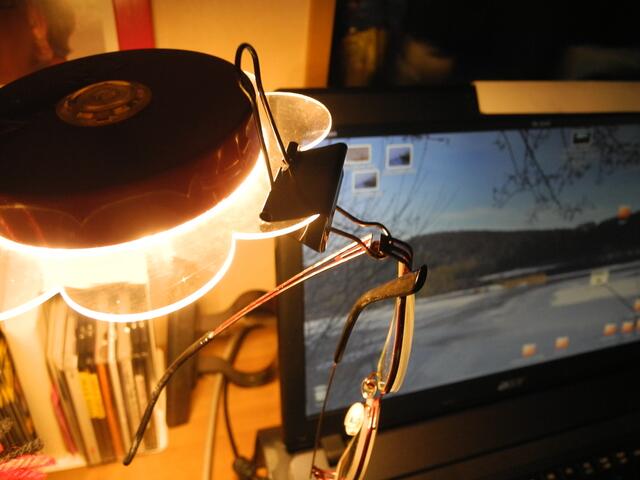 Mein Brillenparkplatz am Arbeitsplatz