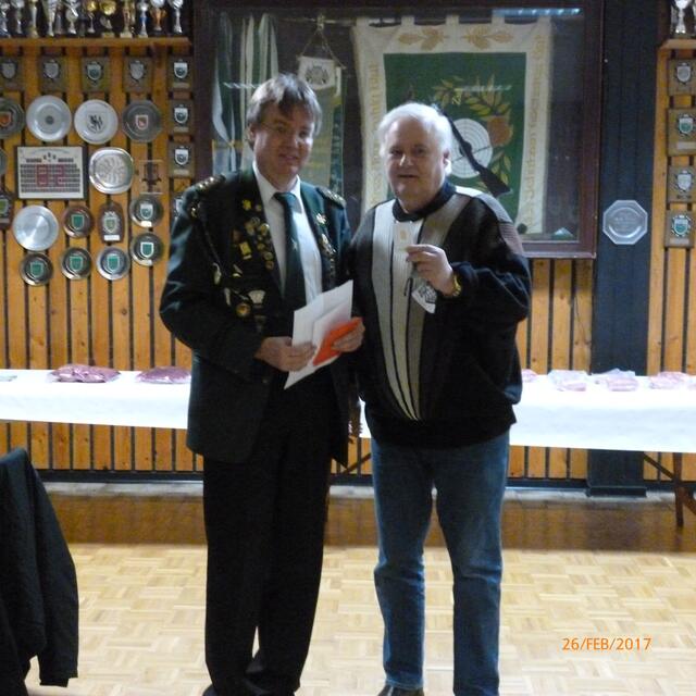 1. Platz LG -Preisschießen Bodo Drews