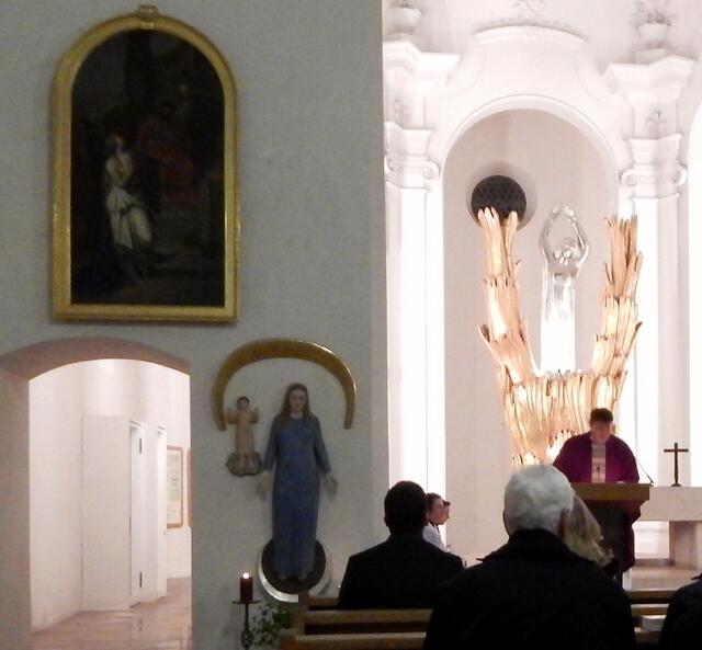 Kaplan Steffen Brühl hielt den Gottesdienst an diesem Abend