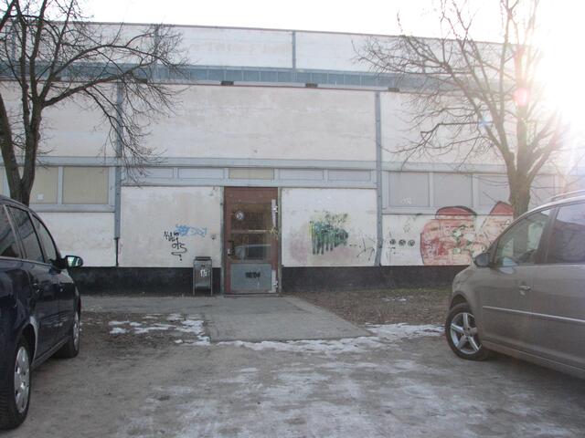 Ehemalige Sport Halle der Schule