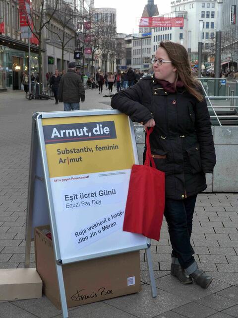 Equal Pay Day ... als Praktikantin bei ver.di und Studentin für Politwissenschaft.