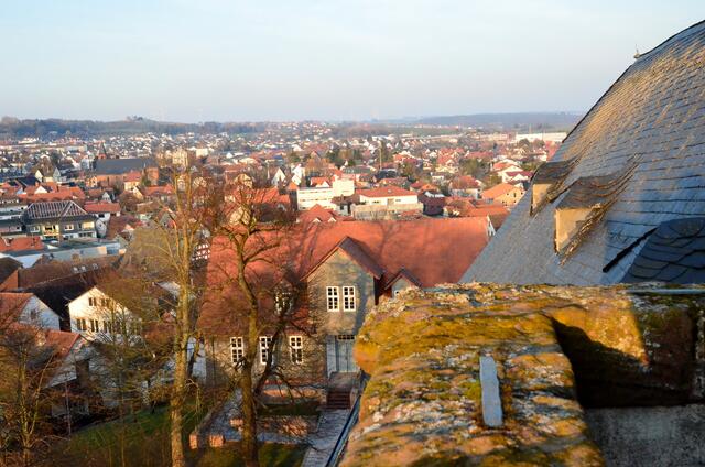 Blick vom Glockenturm in Richtung Emsdorf