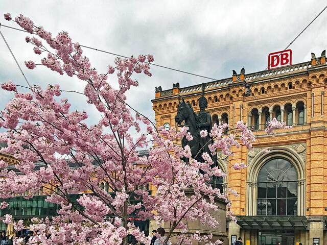 30. März 2017. Am Hauptbahnhof Hannover.