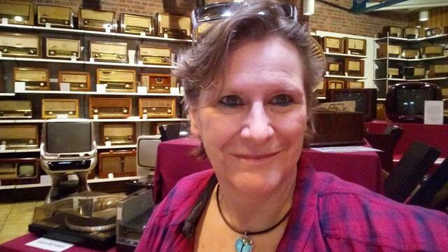 Elisabeth van Langen, PR Bilderstöckchen Blues Büggele im Internationalen Radio & Phonomuseum in Dormagen.