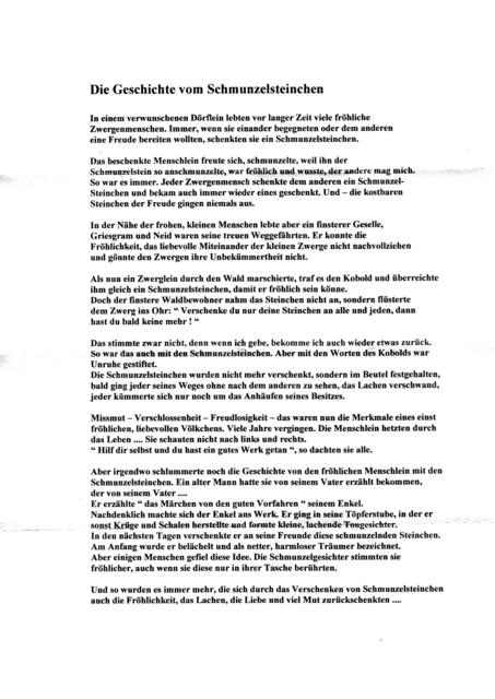 Die Geschichte vom Schmunzelsteinchen. -- (mit Strg + müsste es zu lesen sein)