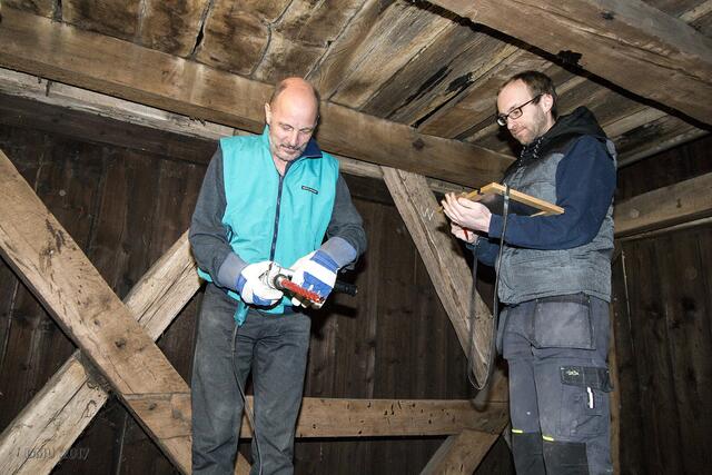 Der Bohrer, mithilfe dessen die Bohrkerne gewonnen werden.
