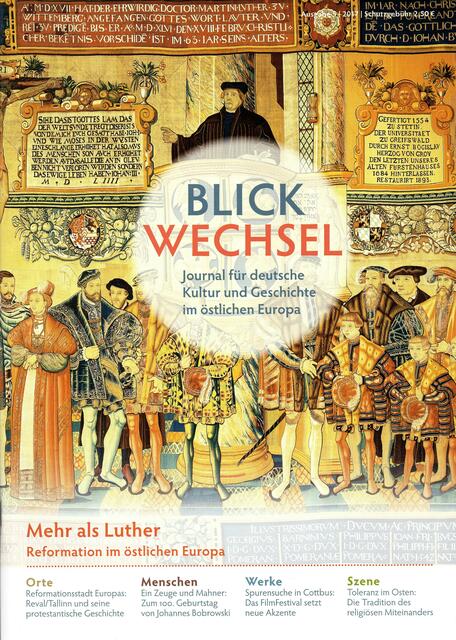Klaus Völker: EIN ZEUGE UND MAHNER. Zum 100. Geburtstag des Lyrikers und Erzählers Johannes Bobrowski &gt; in BLICKWECHSEL Journal für deutsche Kultur und Geschichte im östlichen Europa, [Ausgabe 5 | 2017, Herausgeber: "Deutsches Kulturforum östliches Europa e.V. , Potsdam "] &gt; http://www.kulturforum.info/attachments/article/7401/Blickwechsel_V_2017.pdf &gt; S. 17ff | Foto: wie vor