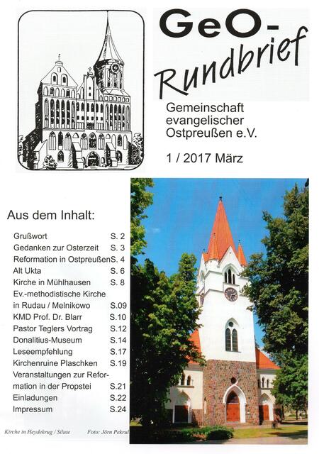 GeO 1 / 2017 - http://www.gemeinschaft-ev-ostpreussen.de/  | Foto: wie vor