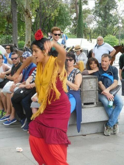 Flamenco auf der Straße in Sevilla