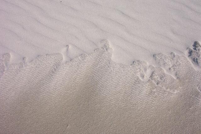 Nun geht es an den Strand zum Sand...