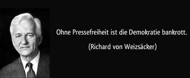 Die Tinte ist das fünfte Element und die Presse die Artillerie der Gedanken.