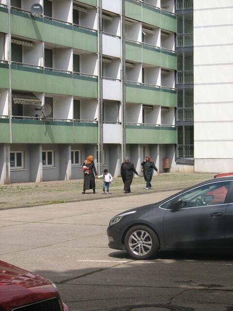 Auf dem Weg zur Tafel