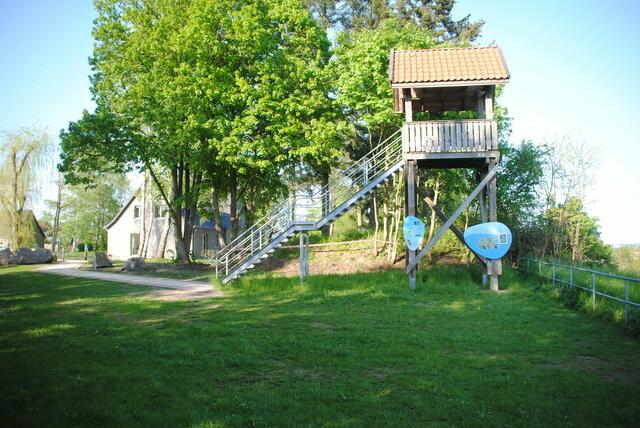 Am Elbkieker in Boizenburg - Vier. Ein Aussichtsturm ermöglicht eine freie Sicht über große Teile der Elbaue