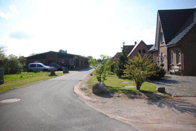 Alte, schön hergerichtete Häuser und neu Erbautes
