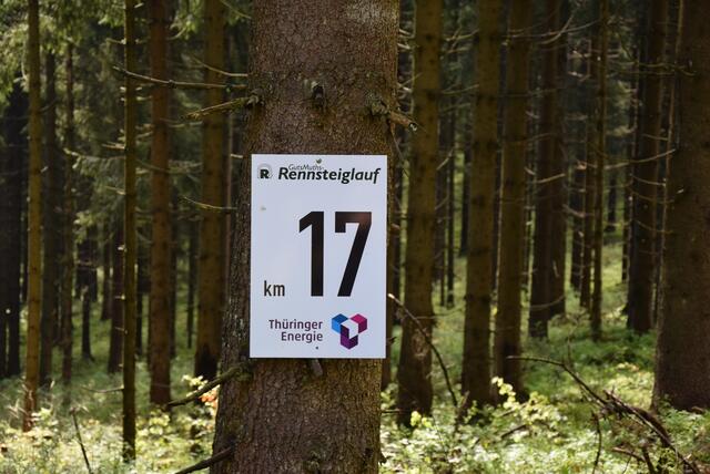 Post SV Lehrte am Rennsteig: km 17 beim Halbmarathon