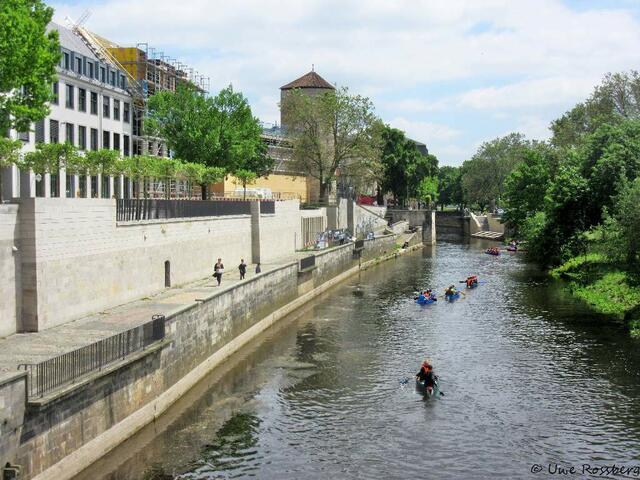 Am Hohen Ufer mit neuer Mauer
