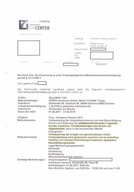 Das ist nichts anderes als Zwangsarbeit,das nennt sich dann seine Tugenden wiederfinden.