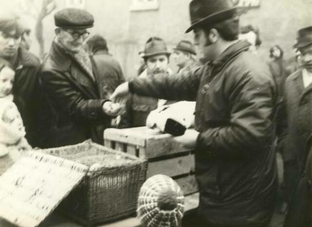 Taubenmarkt in Kölleda 1972