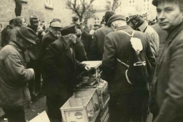 Taubenmarkt in Kölleda 1972
