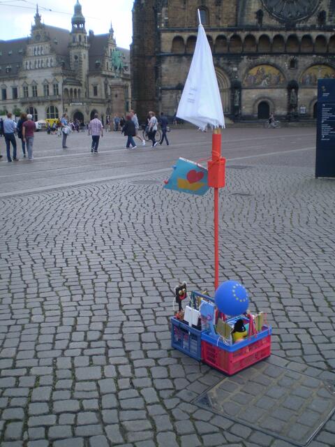 31. Mai 2017: Bremer Aktion für Kinder auf dem Bremer Marktplatz mit dem Bremer Warenkorb