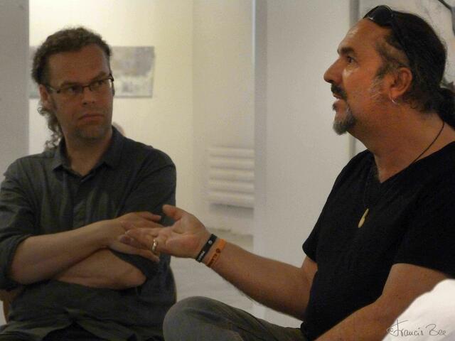 Oliver Kluck (GRŰNE) mt Bruno Adam Wolf (PIRATENPARTEI)