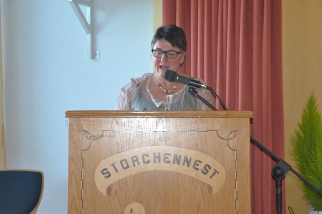 Sängerkreisvorsitzende und Moderatorin Monika Friedrich