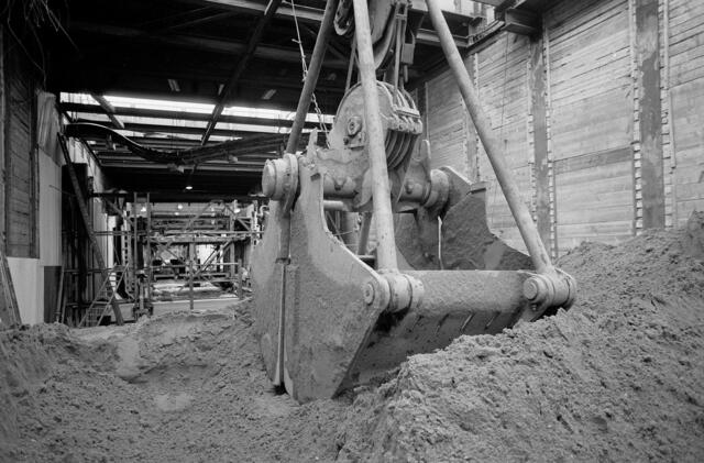 Bauarbeiten am U-Bahn-Tunnel am Braunschweiger Platz im Juli 1987
