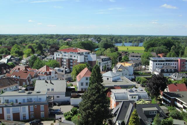 Blick in Richtung Badepark.