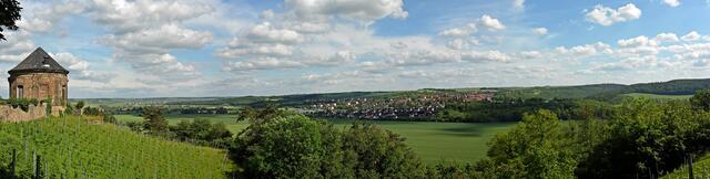 Pfingstsonntagspanorama der Stadt Nebra von der "Schönen Aussicht" in Vitzenburg aufgenommen !