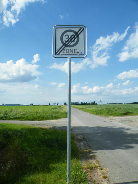 5. Das Schild aus der Gegenperspektive - Richtung Eldagsen.