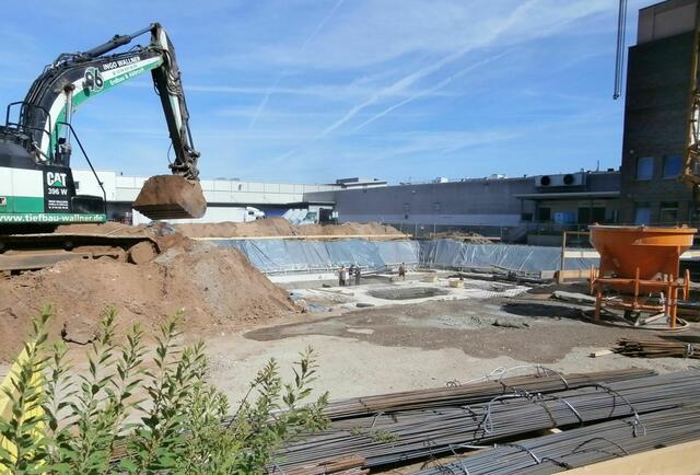 4.6.2017: Die Bauarbeiten haben begonnen.