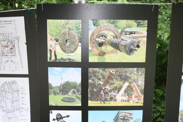 Fotos vom Wiederaufbau der Mühle 2012/2013