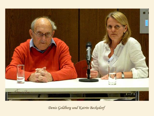 Denis Goldberg mit Katrin Beckedorf (Geschäftsführerin, VEN)